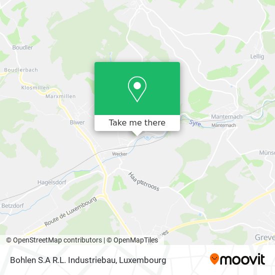 Bohlen S.A R.L. Industriebau map