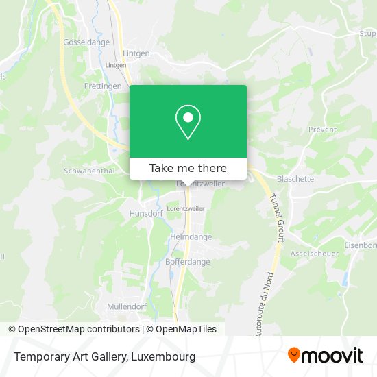 Temporary Art Gallery Karte