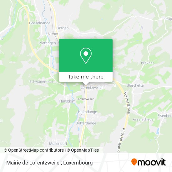 Mairie de Lorentzweiler Karte