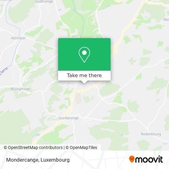 Mondercange map