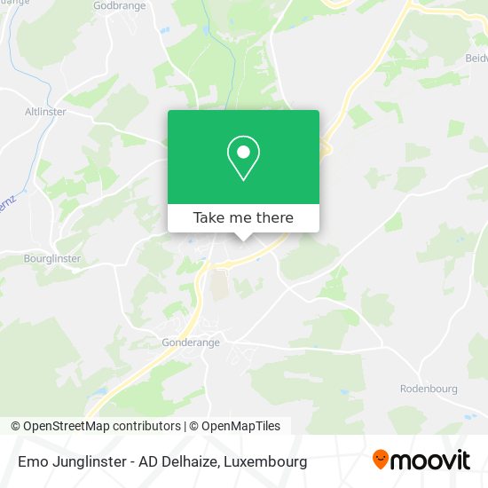 Emo Junglinster - AD Delhaize map