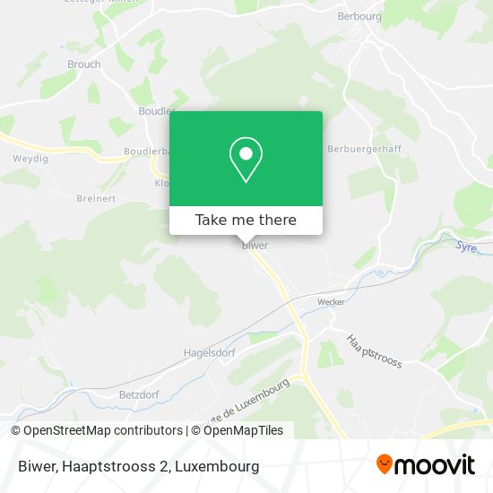 Biwer, Haaptstrooss 2 map
