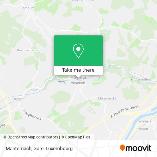 Manternach, Gare map