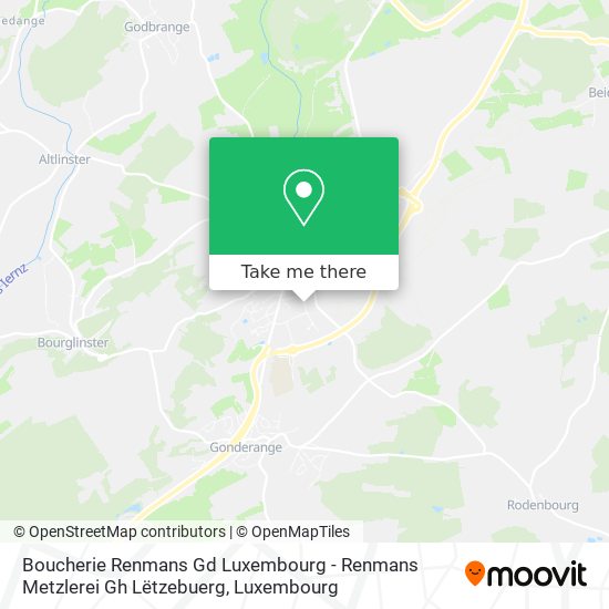 Boucherie Renmans Gd Luxembourg - Renmans Metzlerei Gh Lëtzebuerg map