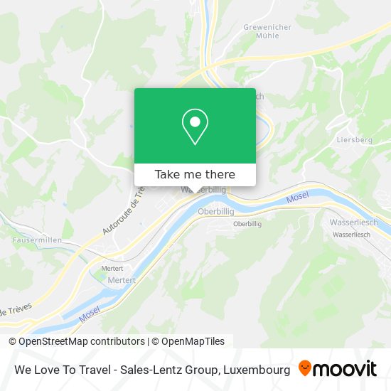 We Love To Travel - Sales-Lentz Group map