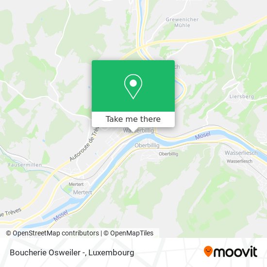 Boucherie Osweiler - map