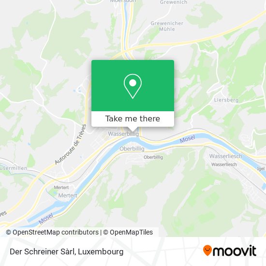 Der Schreiner Sàrl map