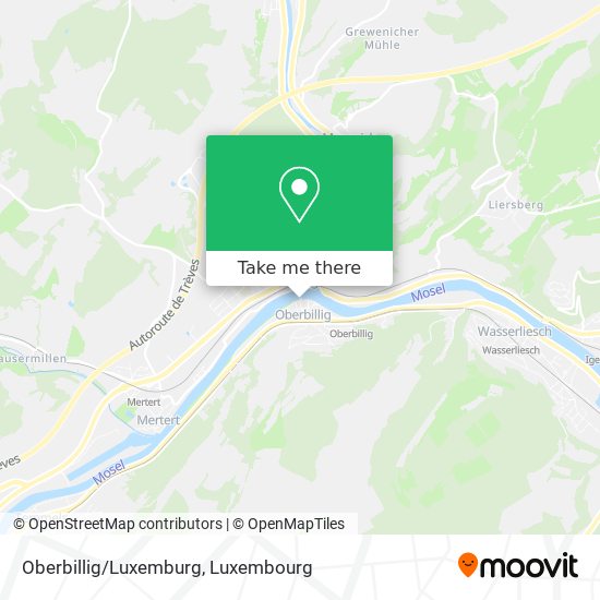 Oberbillig/Luxemburg Karte