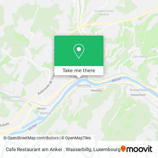 Cafe Restaurant am Anker . Wasserbillg map