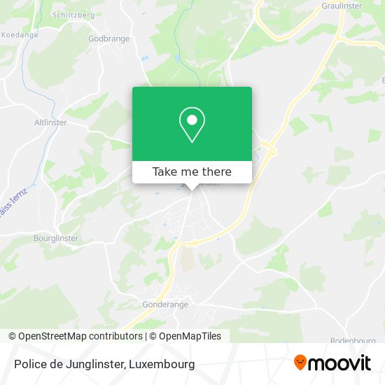 Police de Junglinster map