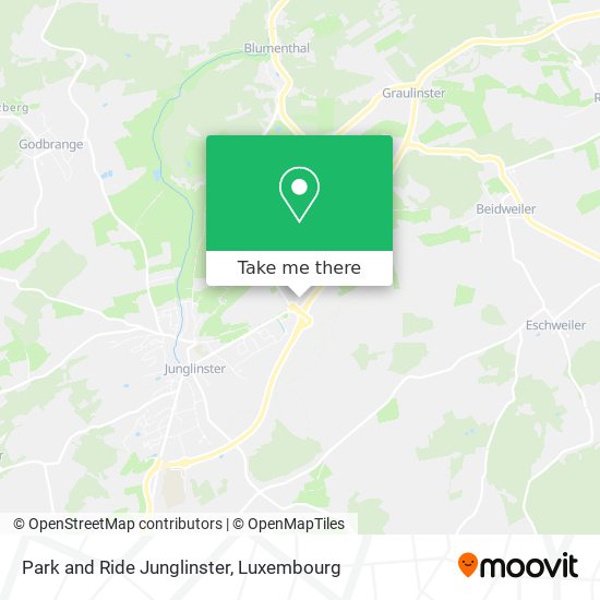 Park and Ride Junglinster map