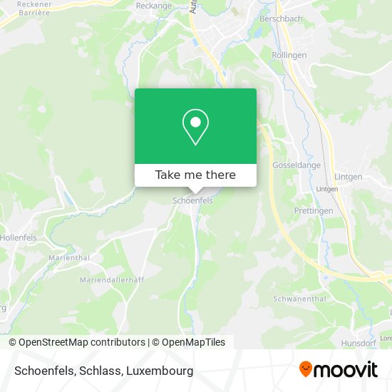 Schoenfels, Schlass map
