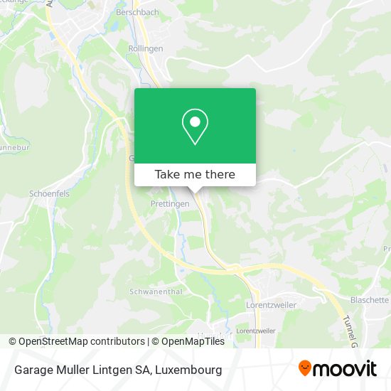 Garage Muller Lintgen SA map