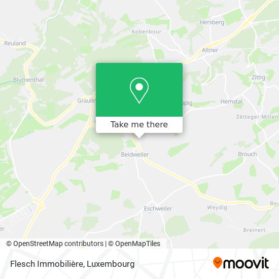 Flesch Immobilière map