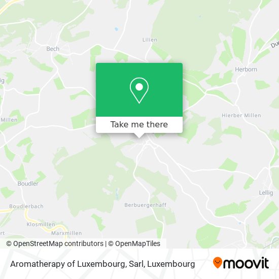 Aromatherapy of Luxembourg, Sarl map