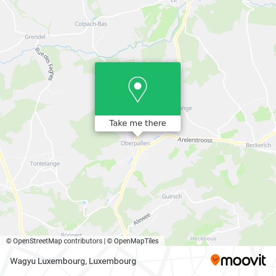 Wagyu Luxembourg map