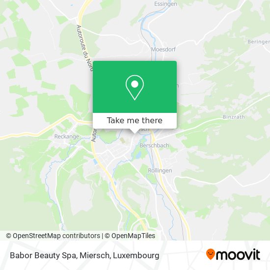 Babor Beauty Spa, Miersch Karte