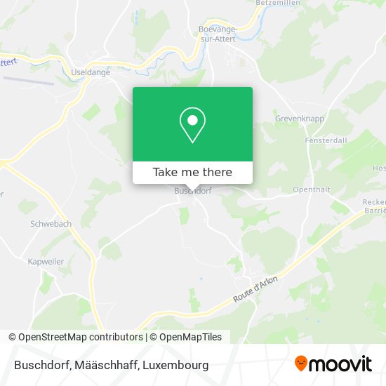 Buschdorf, Määschhaff map