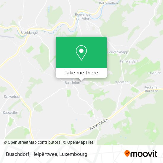 Buschdorf, Helpërtwee Karte