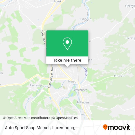 Auto Sport Shop Mersch Karte