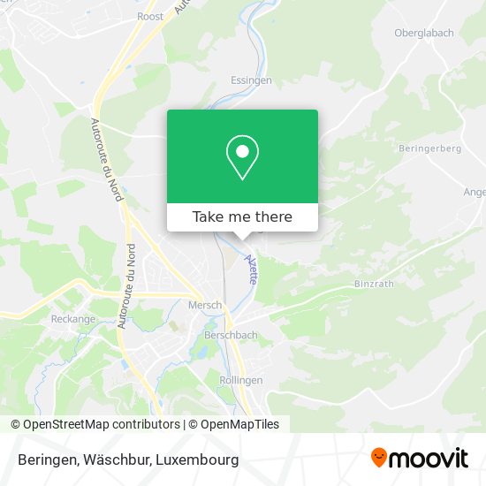 Beringen, Wäschbur Karte