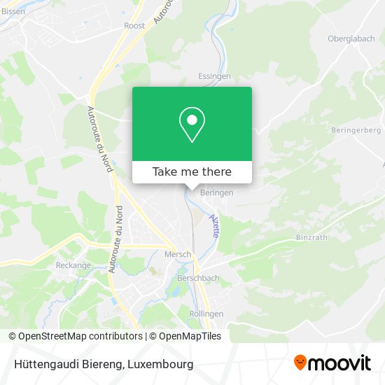 Hüttengaudi Biereng map