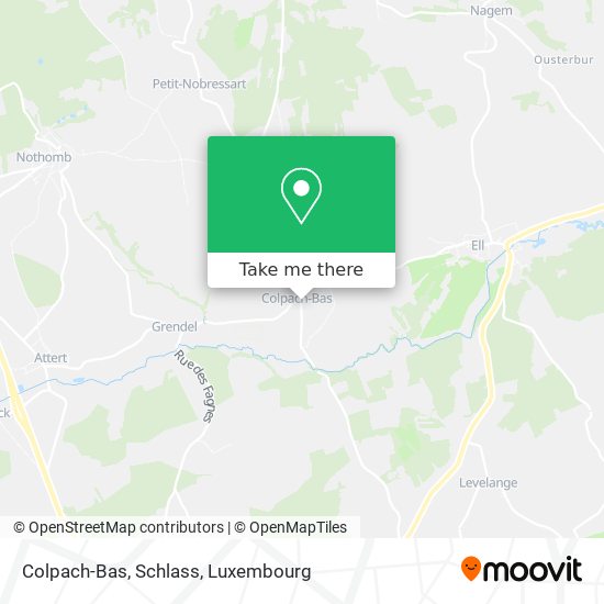 Colpach-Bas, Schlass map