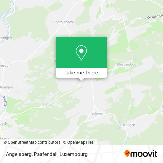 Angelsberg, Paafendall Karte