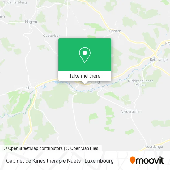 Cabinet de Kinésithérapie Naets- map