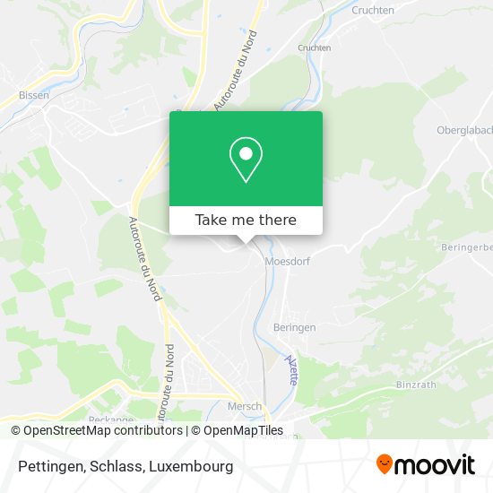Pettingen, Schlass map