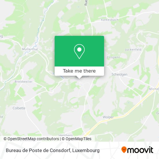 Bureau de Poste de Consdorf map