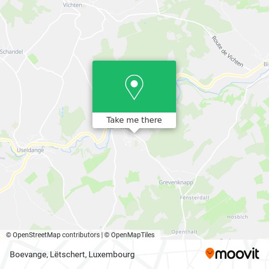 Boevange, Lëtschert map