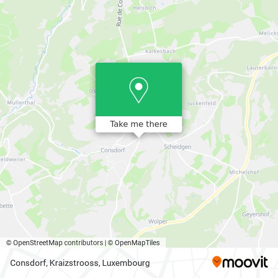 Consdorf, Kraizstrooss Karte