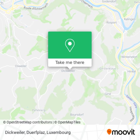 Dickweiler, Duerfplaz map