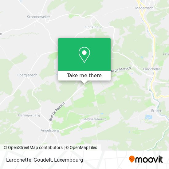 Larochette, Goudelt map