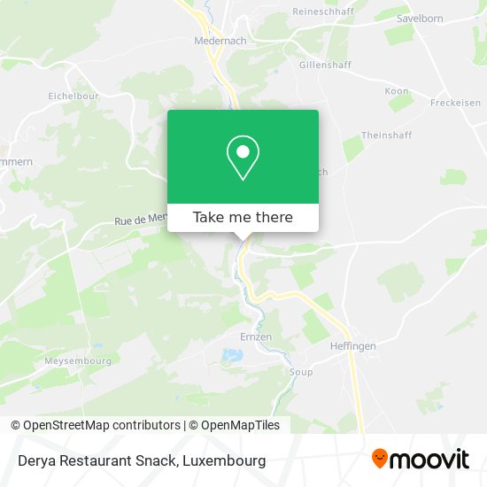 Derya Restaurant Snack map