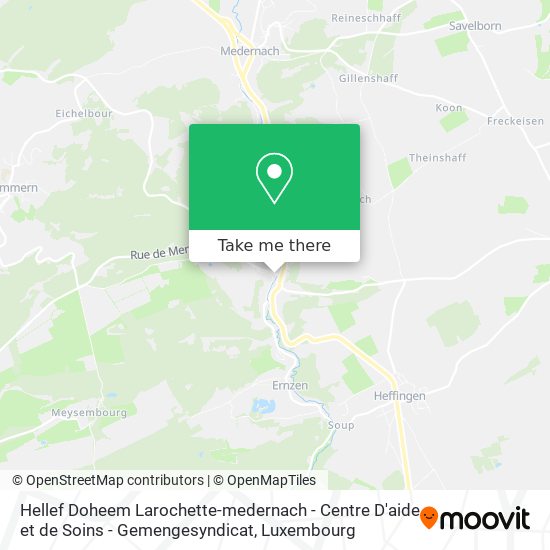 Hellef Doheem Larochette-medernach - Centre D'aide et de Soins - Gemengesyndicat map