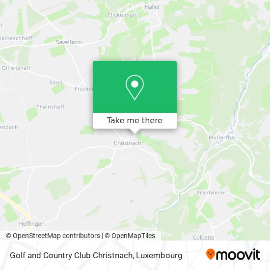 Golf and Country Club Christnach map