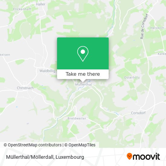 Müllerthal/Möllerdall map