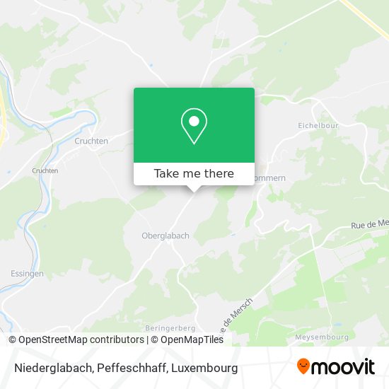 Niederglabach, Peffeschhaff map