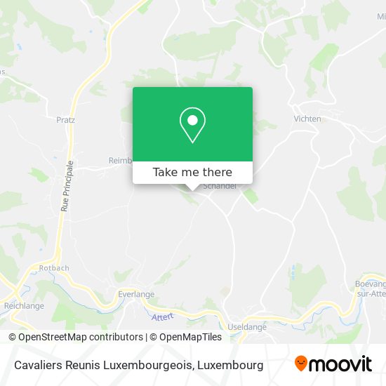 Cavaliers Reunis Luxembourgeois map