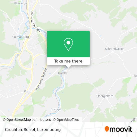 Cruchten, Schléf map