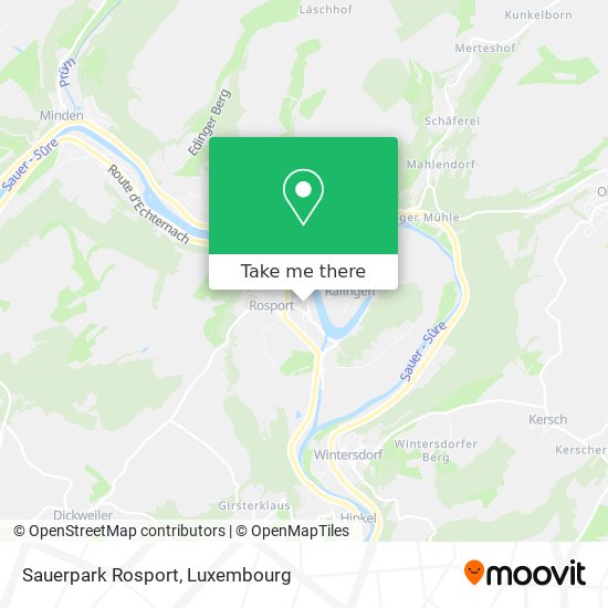 Sauerpark Rosport map