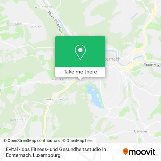 Evital - das Fitness- und Gesundheitsstudio in Echternach map