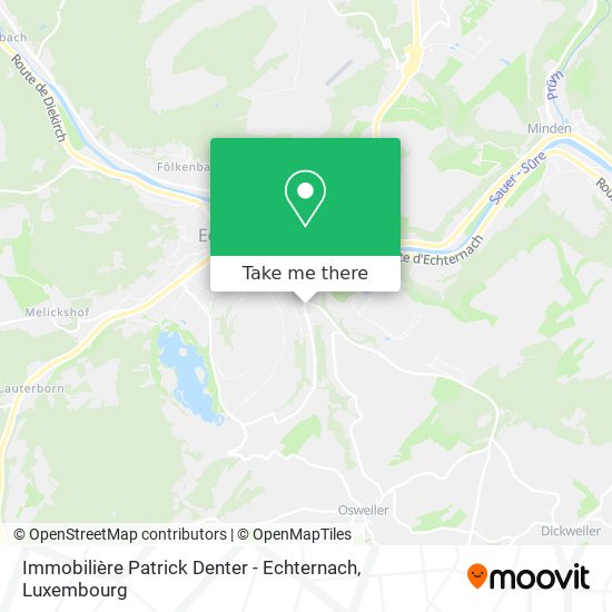 Immobilière Patrick Denter - Echternach map