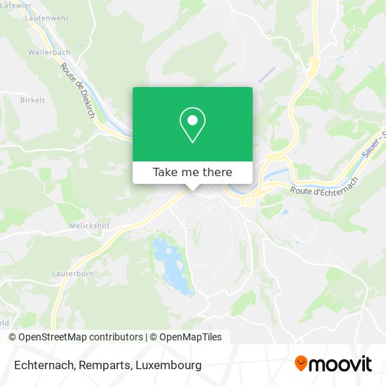Echternach, Remparts Karte