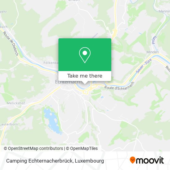 Camping Echternacherbrück map