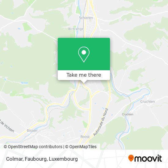 Colmar, Faubourg map