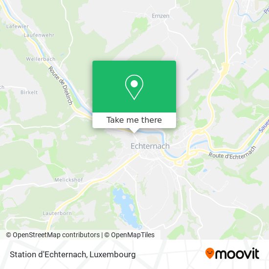Station d'Echternach Karte