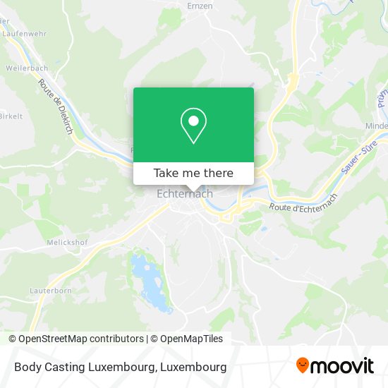 Body Casting Luxembourg map